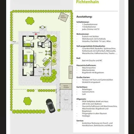 別荘 Fichtenhain - Lastering Ferienhaeuser &